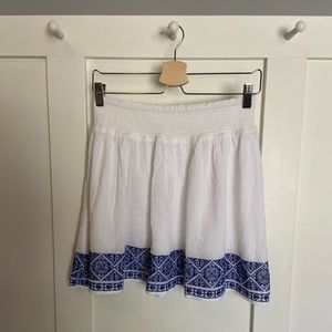 White mini skirt - coverup!